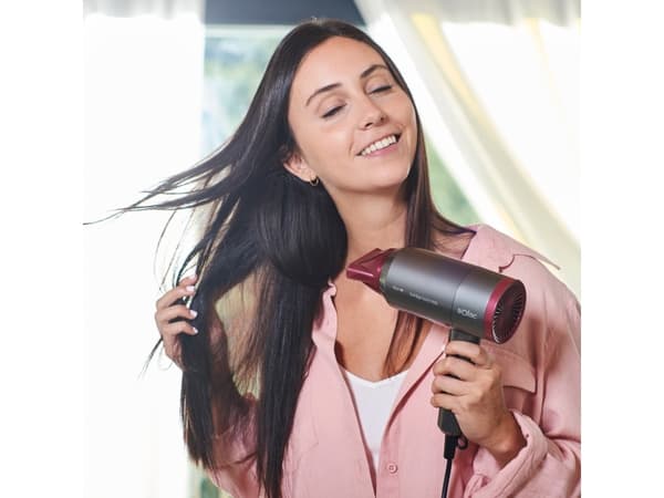 Solac Hair&Go Ionic, Harmaa, Purppura, Rispustusrengas, 2000 W, 420 g