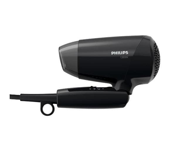 Philips BHC010/10 1200W hiustenkuivaaja, taitettava kahva, musta