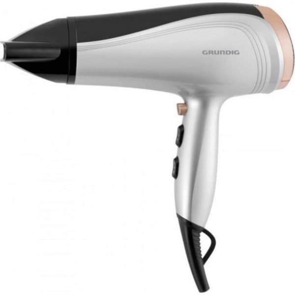 Grundig HD 4880 Ionic Hårtork - Svart, Silver - 2500 W - 1,8 m