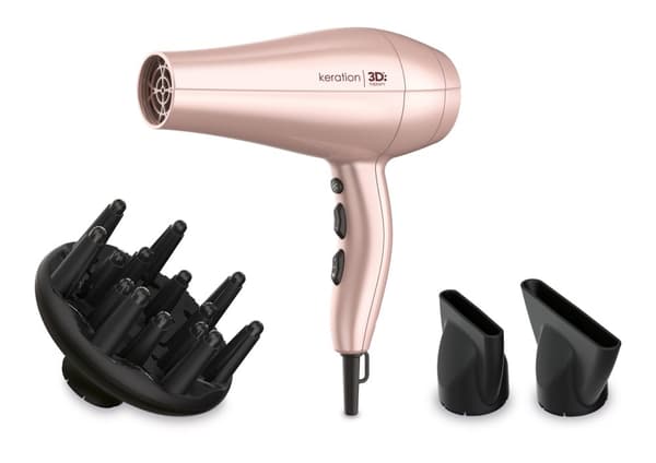 Ga.Ma Hårfön Keration Line GH3537 Rosa