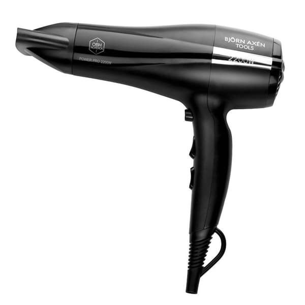 OBH Nordica Hårfön Björn Axén 5191 Power Pro 2200W Svart
