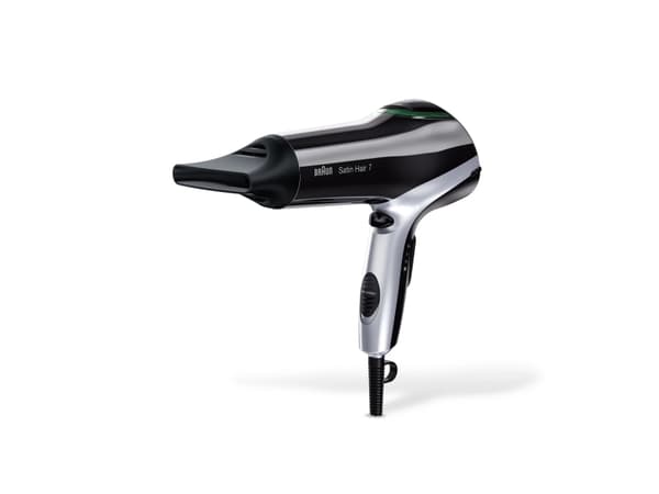 Braun HD710, 70 °C, Sort, Sølv, Monokromatisk, Hengeløkke, Knapper, lysbildeviser, 2200 W Sort, Sølv