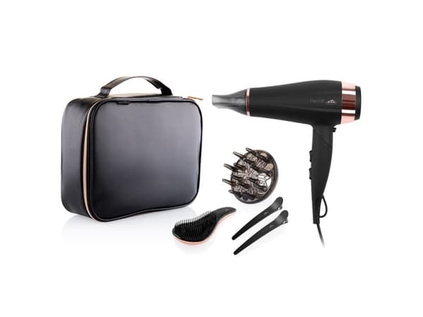Suszarka Eta ETA | Hair Care Gift Set | ETA732090020 Fenité | 2200 W | Number of temperature settings 3 | Ionic function | Diffuser nozzle | Juodas E