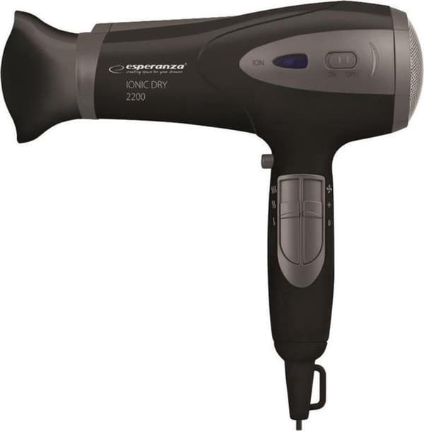 Esperanza EBH005K Hårtørrer Sort 2200 W