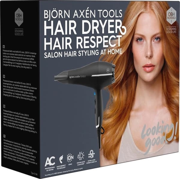 OBH Nordica Björn Axén Hair Respect Hårtørrer