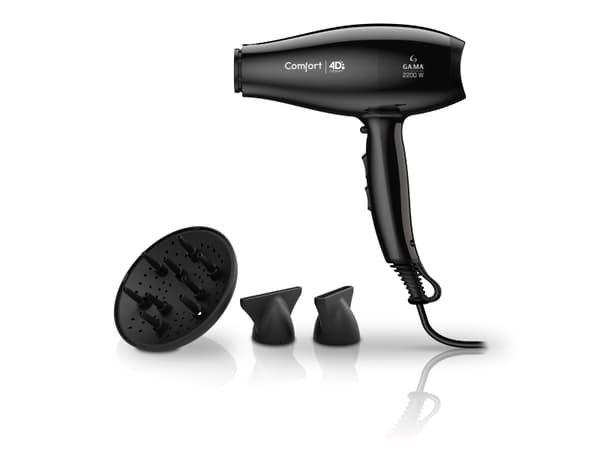 GA.MA Comfort 4D, AC, Sort, Hengeløkke, 2,5 m, 2200 W, 220 - 240 V Sort