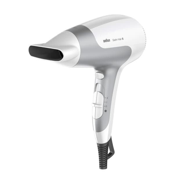Braun Hårfön Power Perfection HD580 Sølv, Hvid