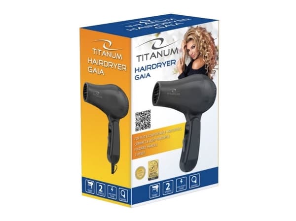 Titanium hair dryer TBH003K Titanum hair dryer gaia black