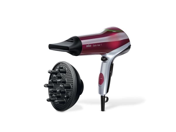 Braun HD770, 70 °C, Rød, Sølv, Monokromatisk, Hengeløkke, Knapper, lysbildeviser, 2200 W