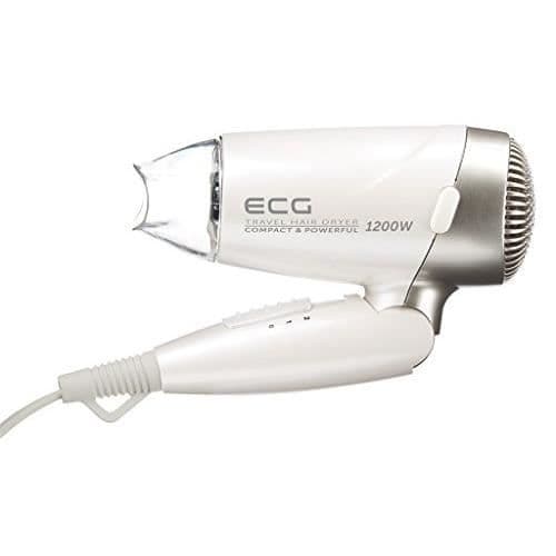 ECG VV 1200 resehårtork, silver, storlek S