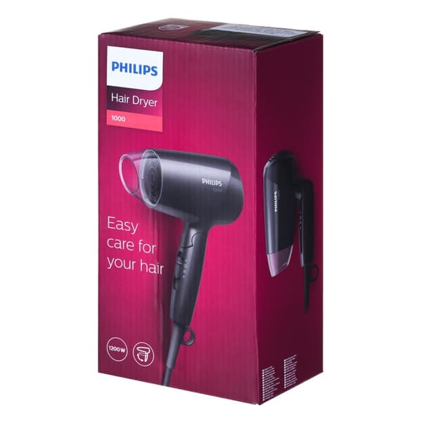 Philips Essential Care BHC010/10 hårtørrer 1200 W Sort
