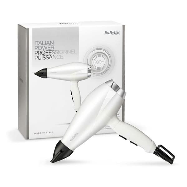 BaByliss 6704WE hårtørrer 2000 W Sort, Hvid