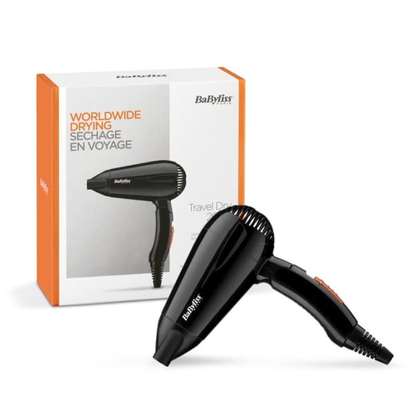 BaByliss 5344E Travel Dry 2000 2000 W Svart