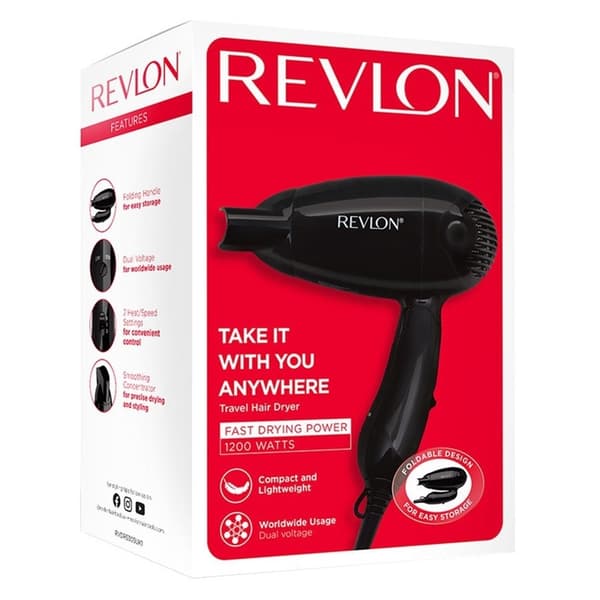 Revlon Essentials Compact Travel Hair Dryer