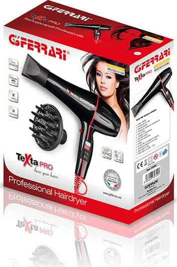 G3 Ferrari TextaPro, Svart, Upphängningsögla, 2,4 m, 2000 W, 230 V, 50 Hz