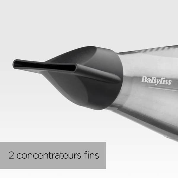 Hårtork - BaByliss - 6000E Pro Digital 2200 - Jonisk och keramisk teknologi - Tillverkad i Italien