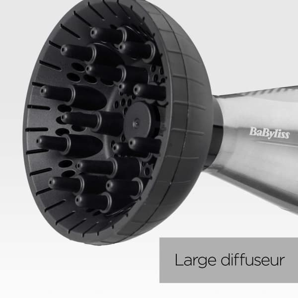 Hårtork - BaByliss - 6000E Pro Digital 2200 - Jonisk och keramisk teknologi - Tillverkad i Italien