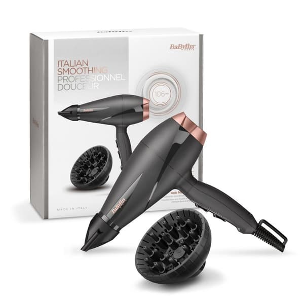 BaByliss Smooth Pro 2100 2100 W Sort, Pink guld
