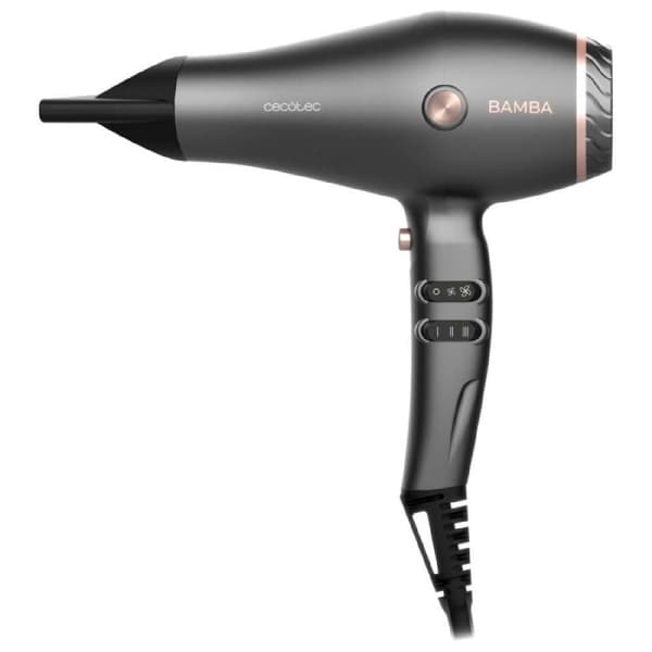 Cecotec AC hairdryer with 2600 W, ion technology, 2 nozzles and a diffuser.