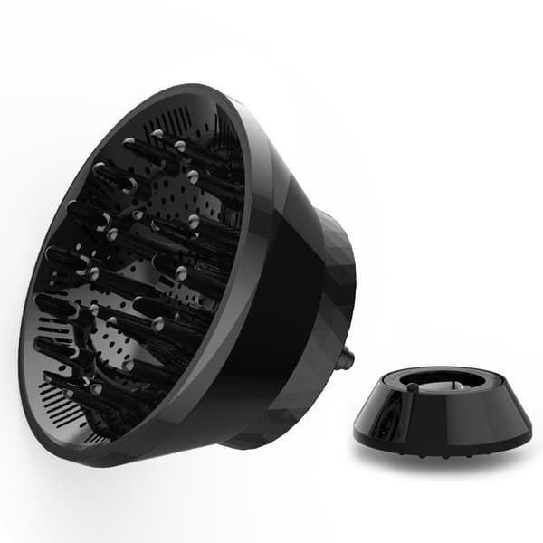 INF Sammenleggbar Curling Diffuser for hårføner Sort