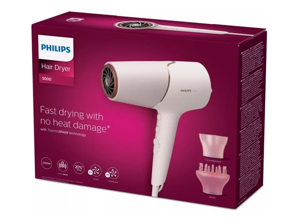 Philips 5000-serien BHD530/20 Hårtork, DC, pärla, upphängningsögla, 1,8 m, 2300 W, 220-240 V