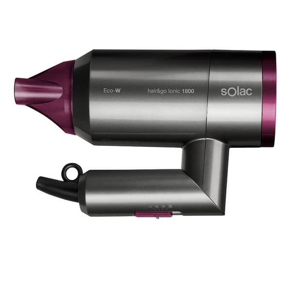 SOLAC Hårfön hopfällbar Hair&Go Ionic 1800