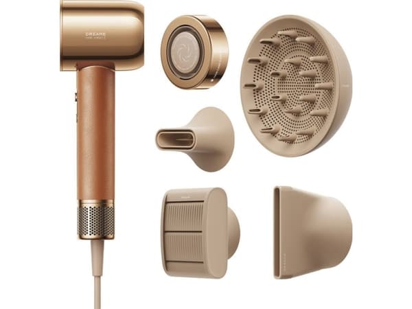 Dreame Hair Miracle, 130000 RPM, 70 m/s, 55 m³/h, 57 dB, Guld, Monokromatiskt Guld