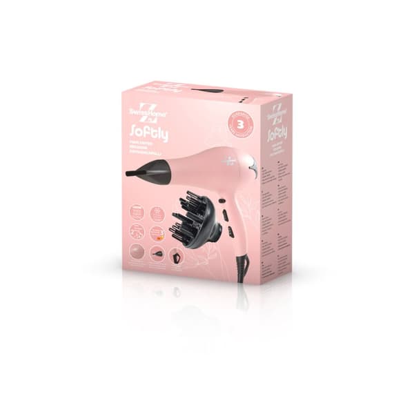 Hårtork SwissHome Softly Rosa 2400 W