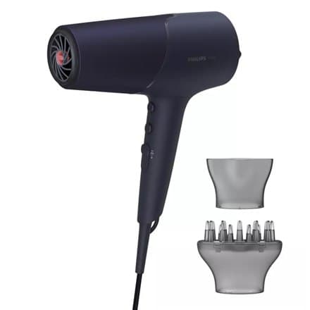 Philips | Hårtørrer | BHD510/00 | 2300 W | Antal temperaturindstillinger 3 | Ionisk funktion | Diffusermundstykke | Blå/metal Marineblå