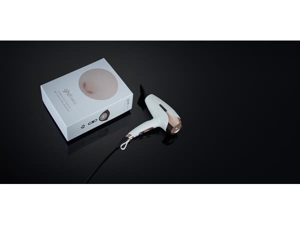 GHD Helios, DC, 120 m³/h, Valkoinen, Yksivärinen, 3 m, 780 g