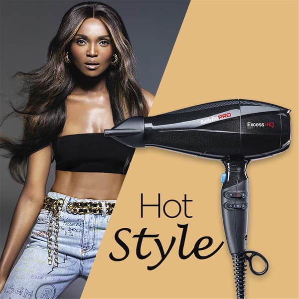BaBylissPRO Excess-HQ hårtørrer 2600 W Sort