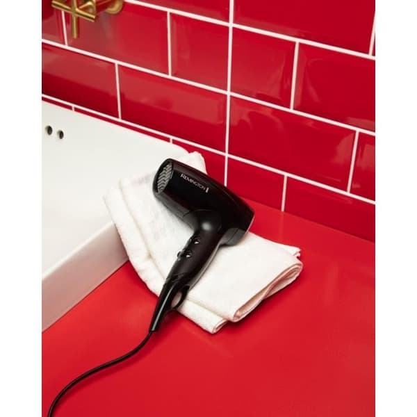 Kompakt hårtork - REMINGTON - D5000 - 2000 W - 2 hastigheter - Svart