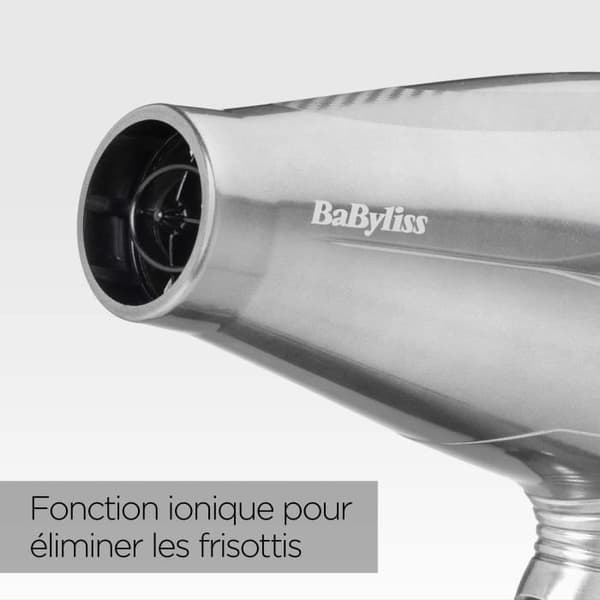 Hårtork - BaByliss - 6000E Pro Digital 2200 - Jonisk och keramisk teknologi - Tillverkad i Italien