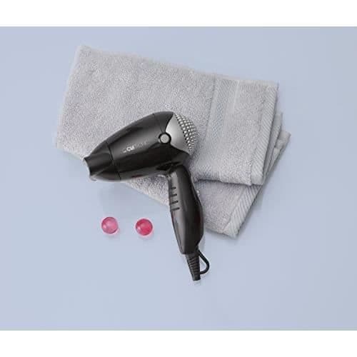 Clatronic HT 3393 hårtork - 1200 W - Svart - Kompakt resa med diffusor
