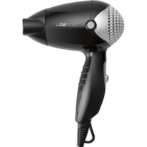 Clatronic HT 3393 hårtork - 1200 W - Svart - Kompakt resa med diffusor