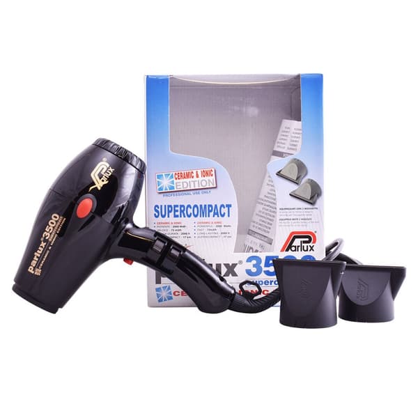 Hårtork 3500 Supercompact Parlux 2000W - Svart