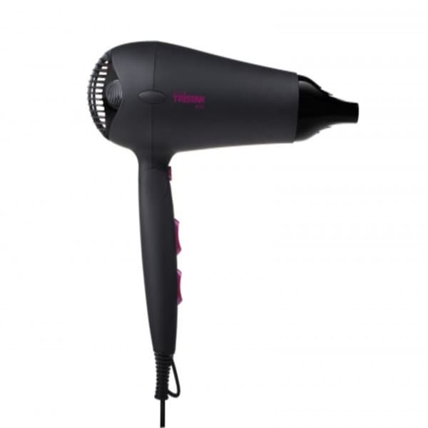 Hopfällbar hårtork Tristar HD-2358 Jonisk Svart 2000W Svart, Violett