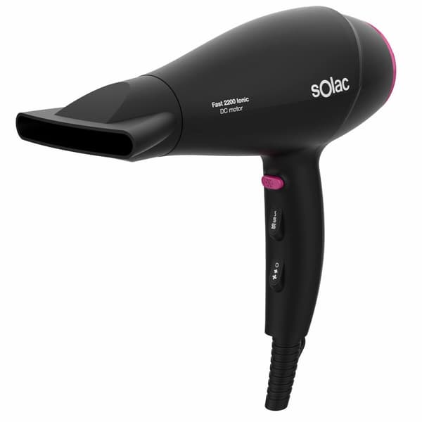 Hårtork Solac SH7083 2200 W Svart Svart