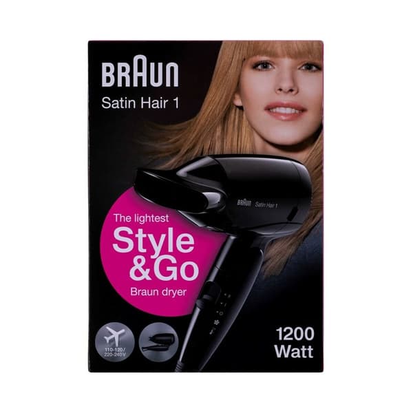 Hårtørrer Braun BRHD130E Sort 1200 W