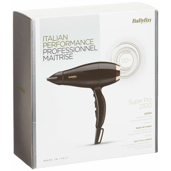 Hårtørrer Babyliss Super Pro 2300 Sort Guld 2300 W