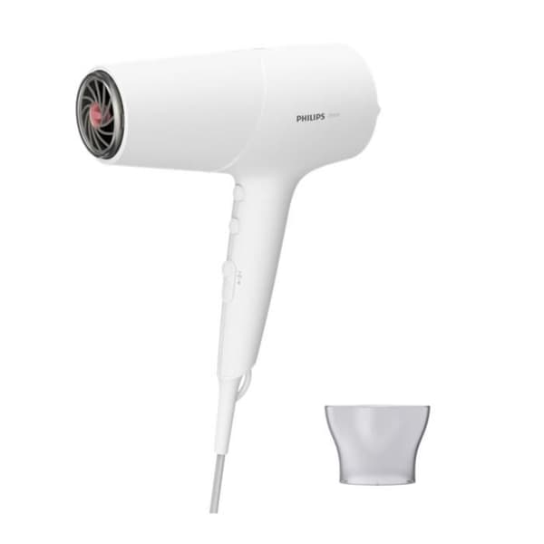 PHILIPS BHD500/00 5000 Series Hårtork - 2100W - DC-motor - 6 hastigheter/T° - jonisk funktion - kall luft - Vit