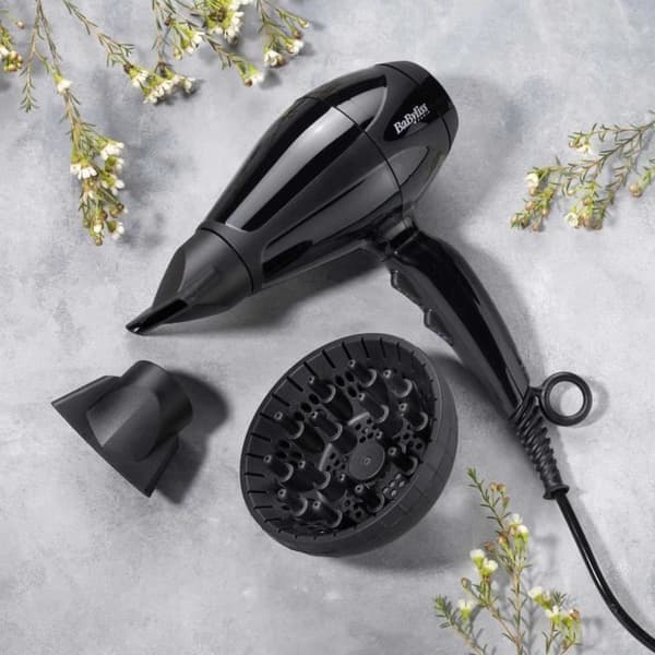 BABYLISS 6715DE Professionell Hårtork - Diffusor - Ultrakompakt format - AC Motor - Effekt 2200W