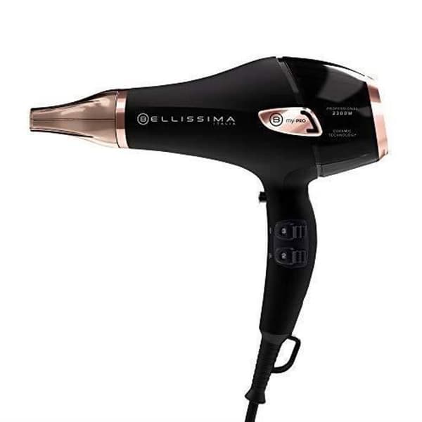 Bellissima CERAMIC P5 3800 GOLD &amp; BLACK hårtork Svart, Rose Gold