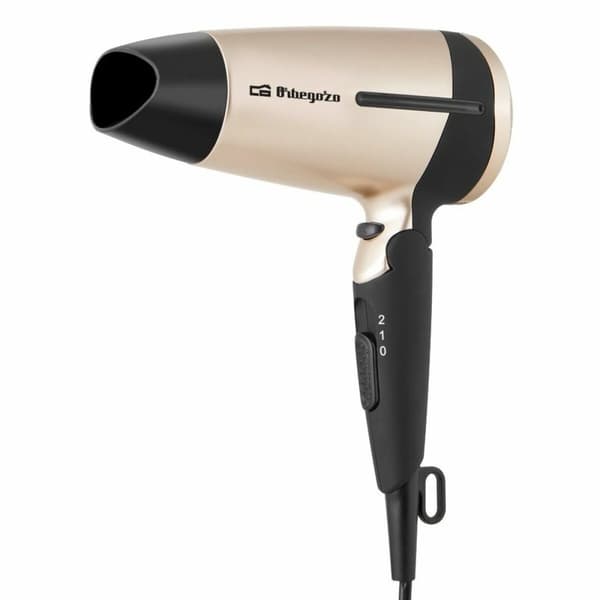 Hårføner Orbegozo SE 1600 1600 W Svart Sort, Taupe / brun