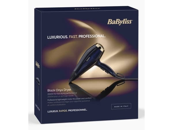 BaByliss Black Onyx hårfön