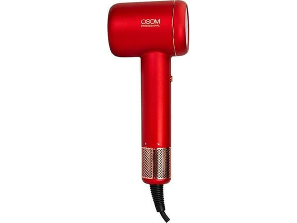 Osom Professional Hårføner NERO OSOMPF8RD, 1600 W, rød farge