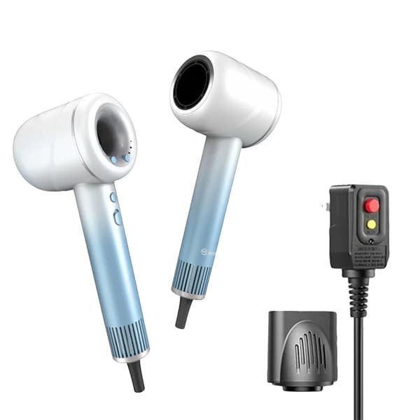 Moosoo Hårtørrer, 1600W Effekt, 3 Hastighedsindstillinger,Blå, EU