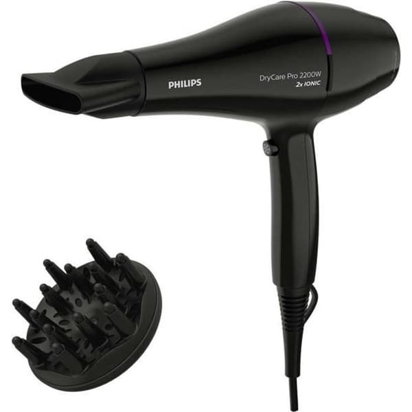 PHILIPS DryCare BHD274/00 Pro hårfön 2200 W - svart Svart