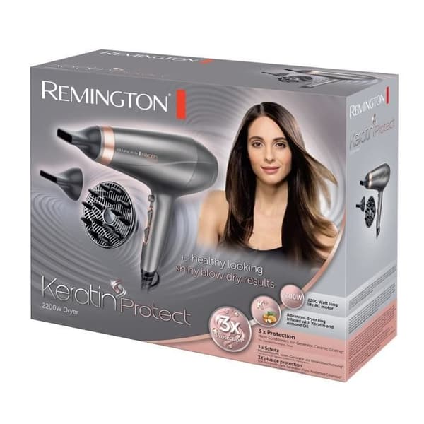 Remington AC8820 Hårtork 2200W Professionell Keratin Protect, Keratin Treatment och Mandelolja