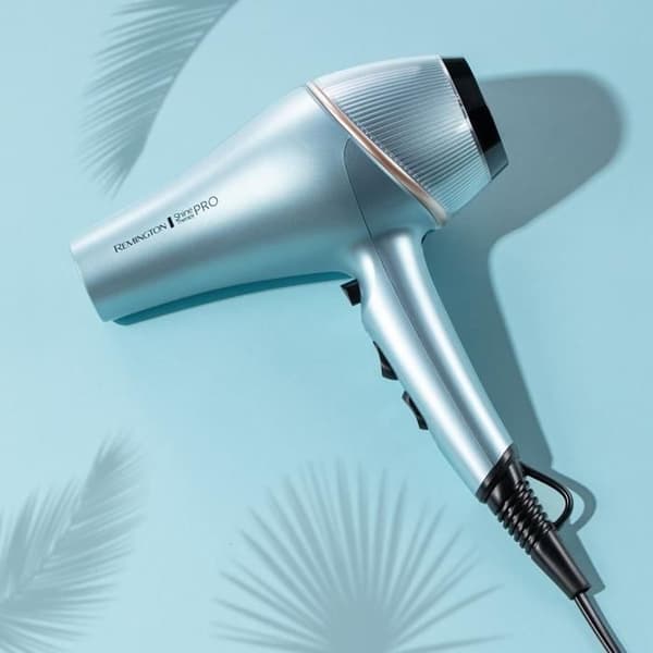 Hårfön - REMINGTON - AC9300 AC ShineTherapy Pro - 2200 W - 2 hastigheter - Blå